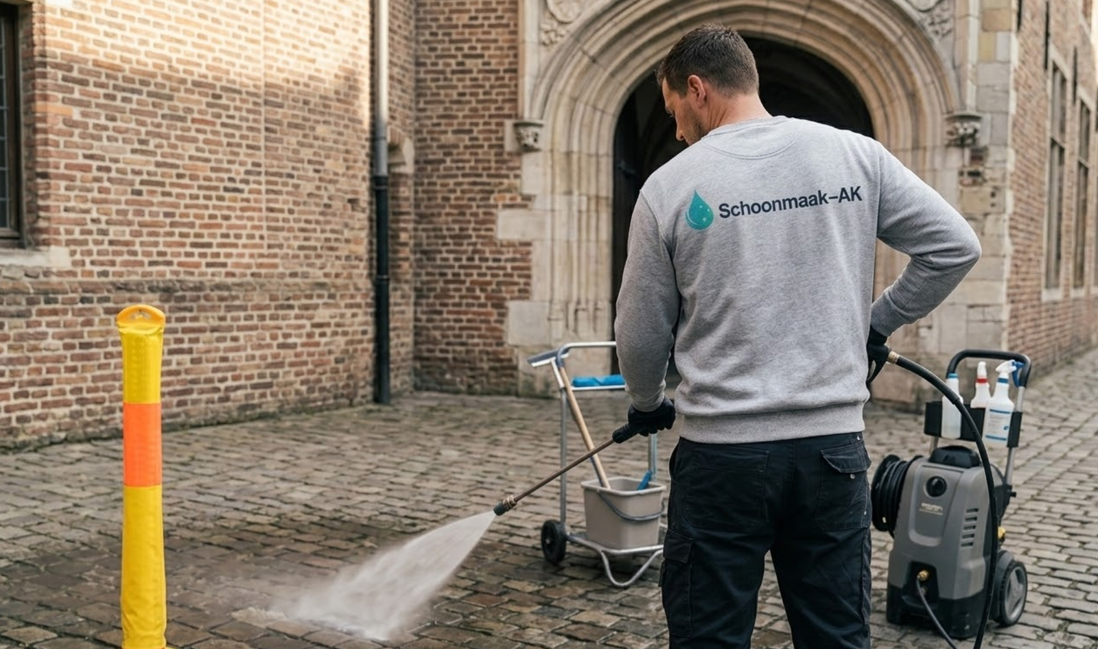 Buitenterreinreiniging met Softwash
